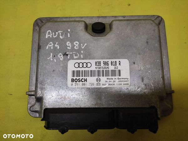 AUDI A4 1.9 TDI STEROWNIK SILNIKA 0281001726 - 1