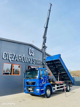 MAN MAN TGM TGL TGS 18.250 // E6 // wywrotka 3-S + HDS HMF 12,6m // budowlanka // energetyka //żuraw dzwig kran crane // Świeżo sprowadzony - 1