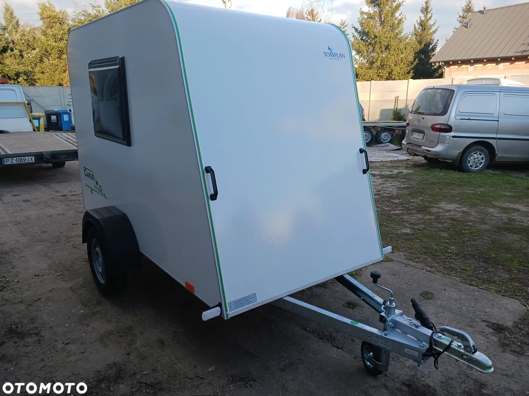 TOMPLAN TOMPLAN Przyczepa Kempingowa NOWA 750 kg 2+1 okna na kat B materac półka światło Kemping inne 2024r bez opłat Camper Kamper F. VAT - 4