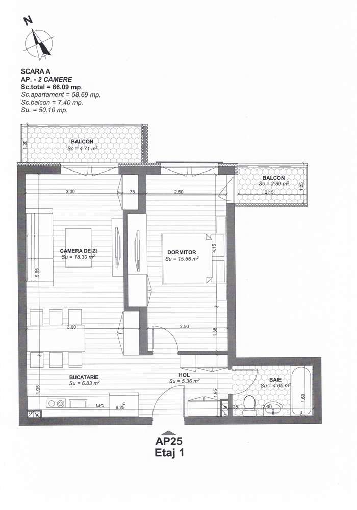 Apartament 2 camere ,Centro2 Oradea - Imagine principală: 4/15