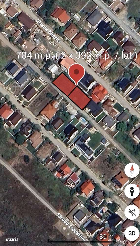 Teren 784mp in Cernica pretabil pt casa - Imagine principală: 3/4