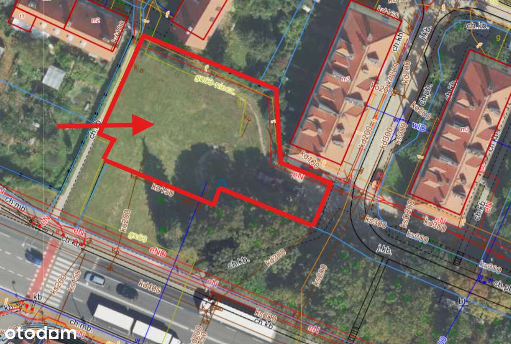 Działka inwestycyjna - zabudowa wielorodzinna-2