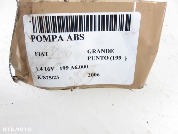 POMPA ABS FIAT GRANDE PUNTO 0265950628 51786433 - 10