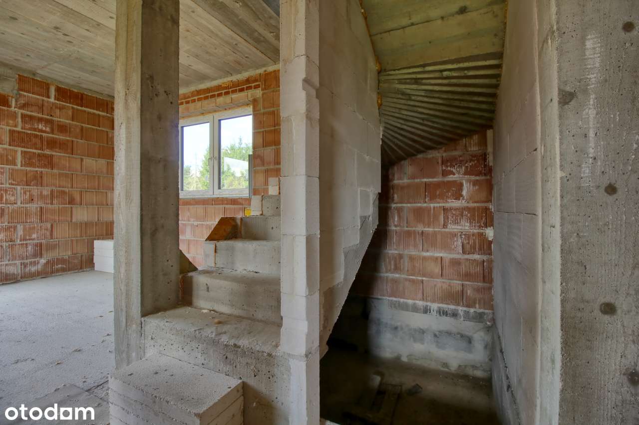 Dom w stanie surowym zamkniętym z dużą działką - Wola Rzędzińska, - Pełny obrazek: 5/16