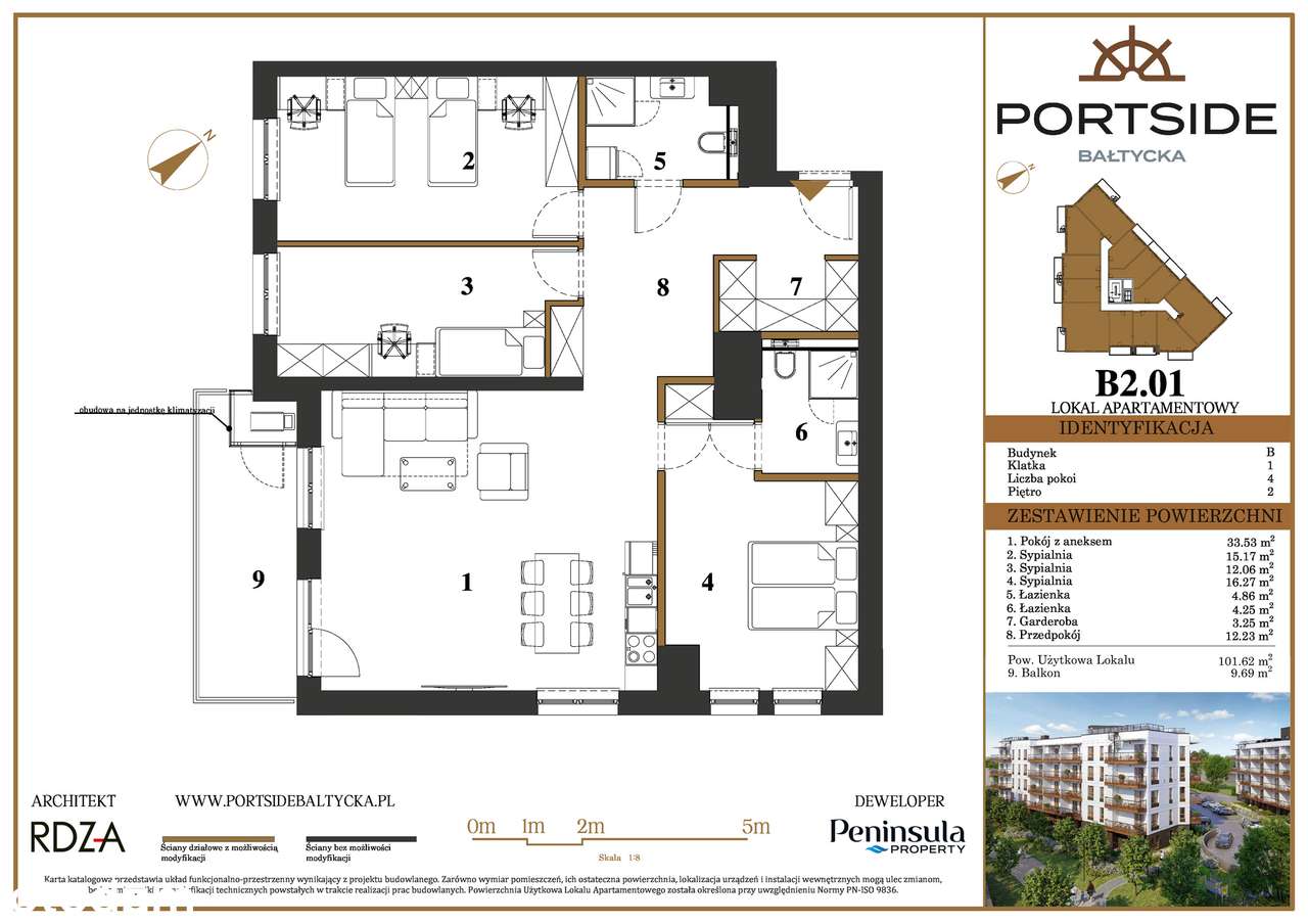 Portside Bałtycka - B2.01 - Pełny obrazek: 2/7