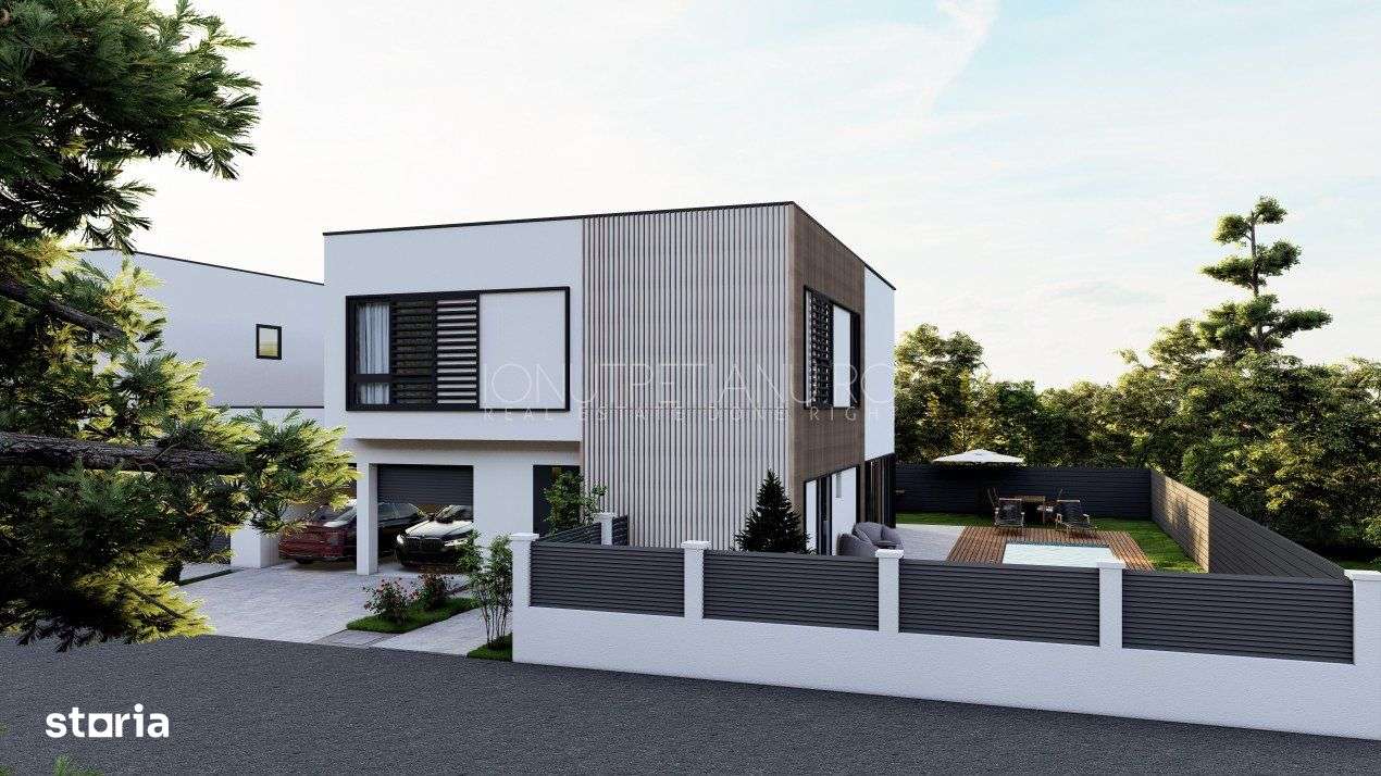 Vila moderna posibilitate personalizare – piscina exterioara si gara-9