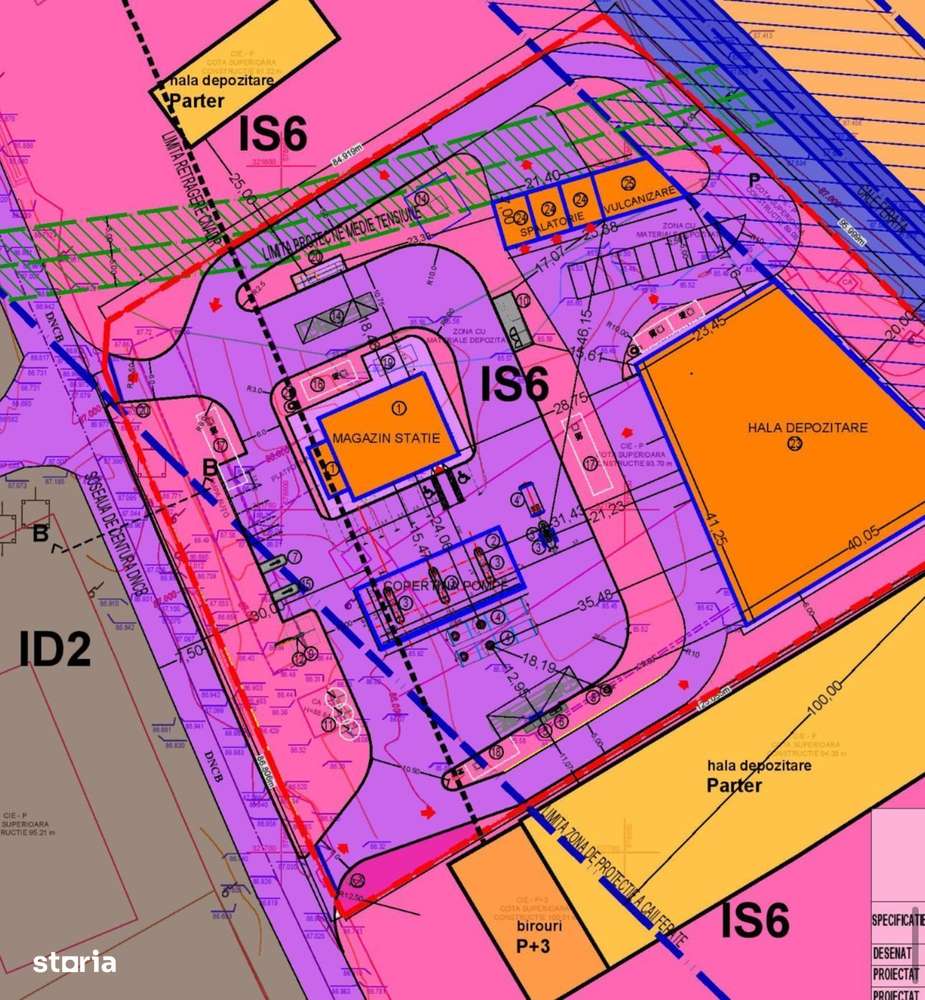 Teren intravilan 9.862 mp – poziție excelentă pe Șoseaua de Centură Br-1