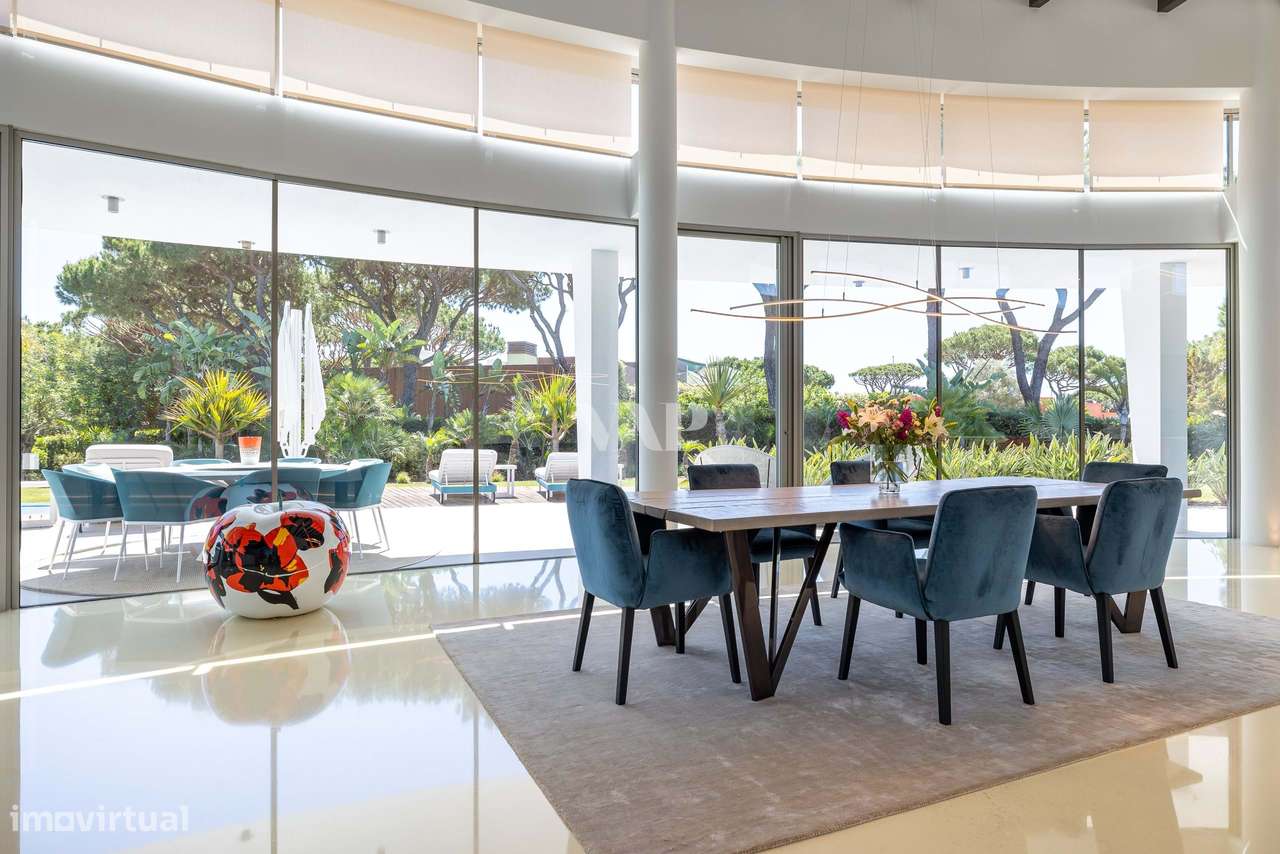 Moradia V5+1 luxuosa com vista panorâmica para o Golfe em Vilamoura - Grande imagem: 5/60