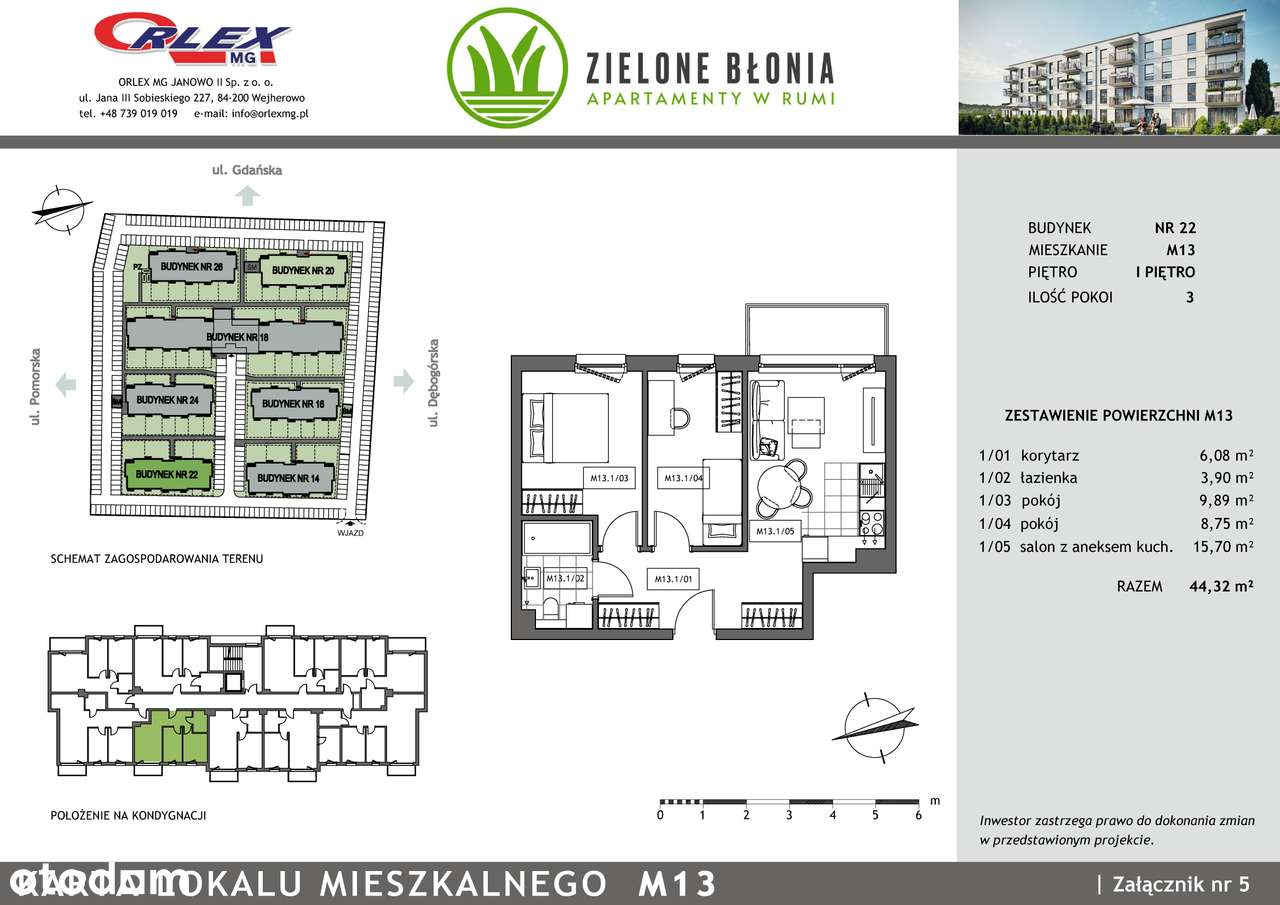 Mieszkanie Zielone Błonia Rumia Etap III - Pełny obrazek: 1/7