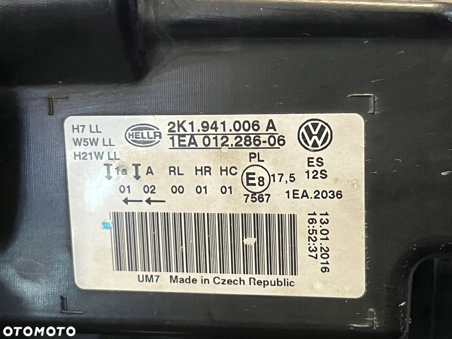 Lampa prawa przednia VW CADDY 2K5 2K1 III - 7
