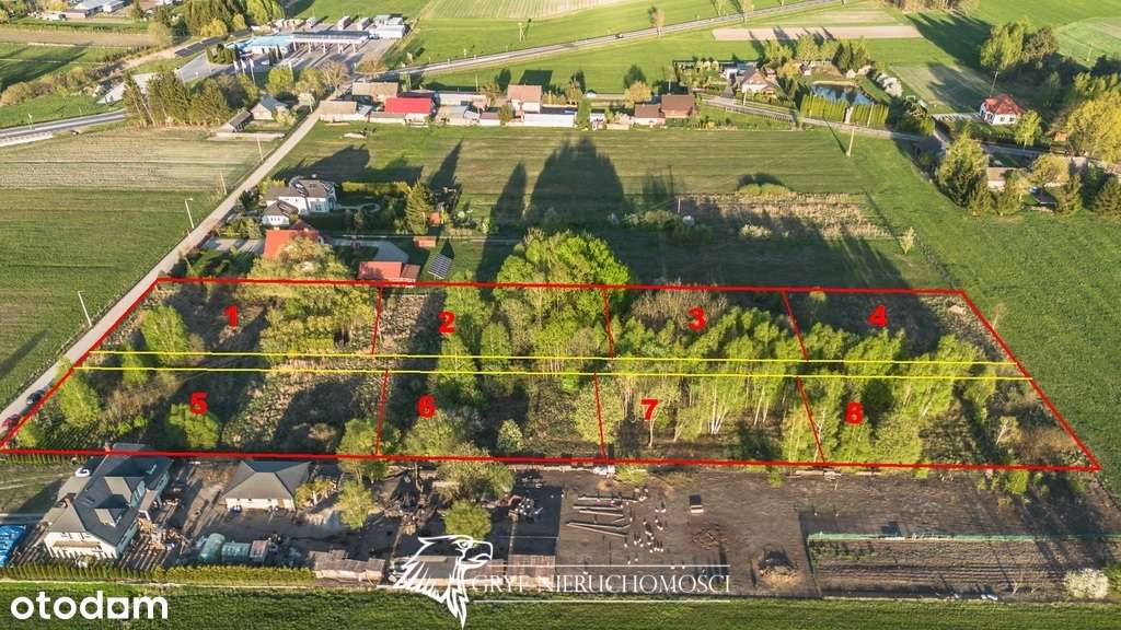 - Działki budowlane z WZ - od 840 do 1920 m2 -