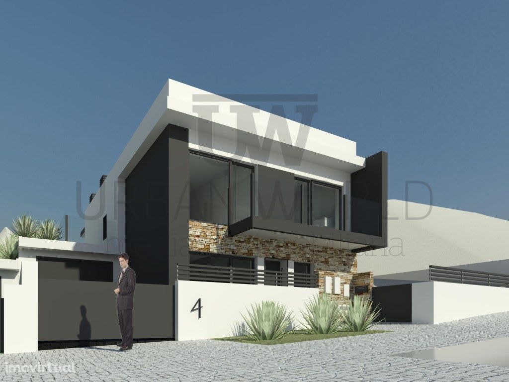 Moradia C/ Piscina em Projeto, Almada, Setúbal, LOTE 4