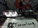 Farois Angel Eyes 3D Tipo U BMW E90 / E91 05-08 Fundo Preto - 12