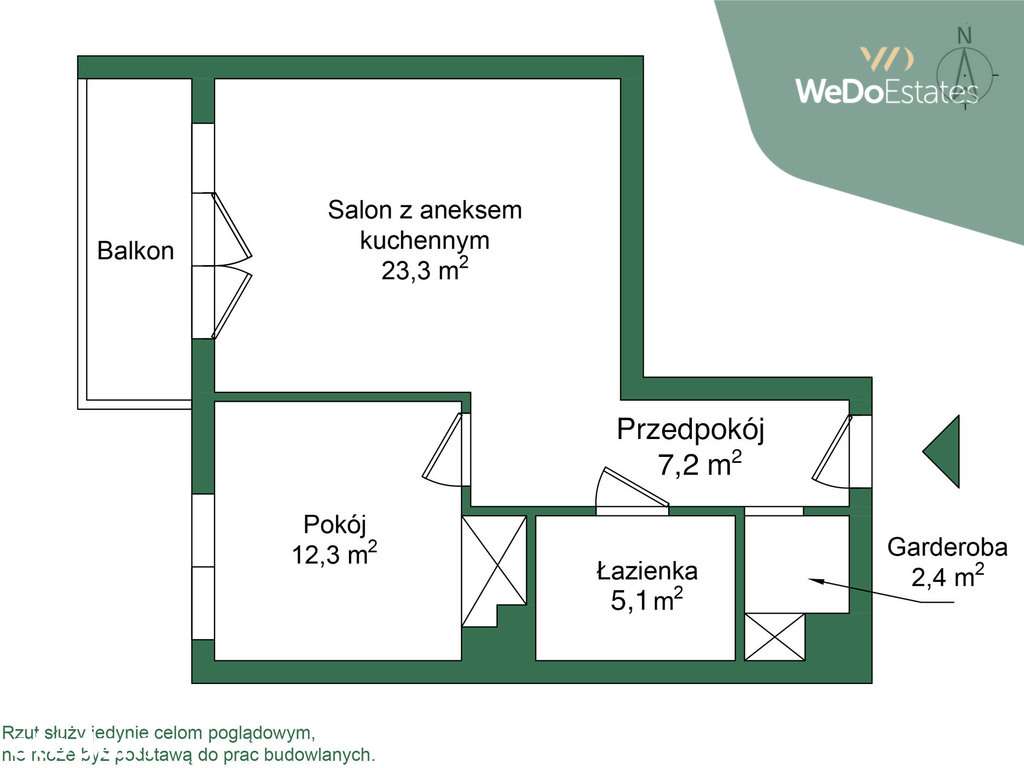 Super Cena/Mokotów/50,4m2/ - Pełny obrazek: 2/20