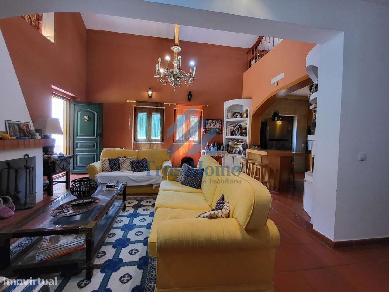 MoradiaV5 com jardim, piscina e ginásio no centro de Coruche-45