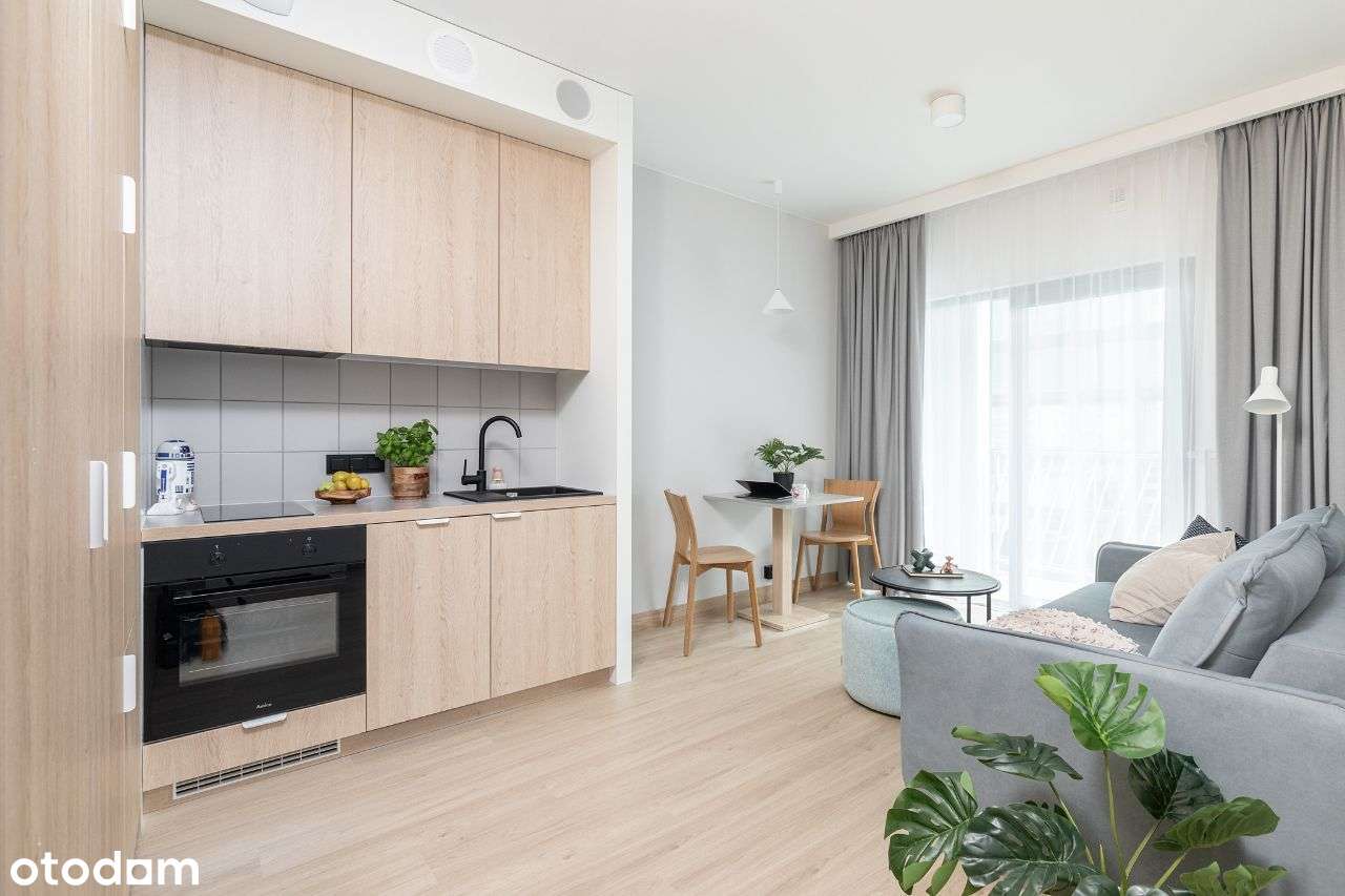 Furnished cozy studio apartment with balcony - Pełny obrazek: 2/20