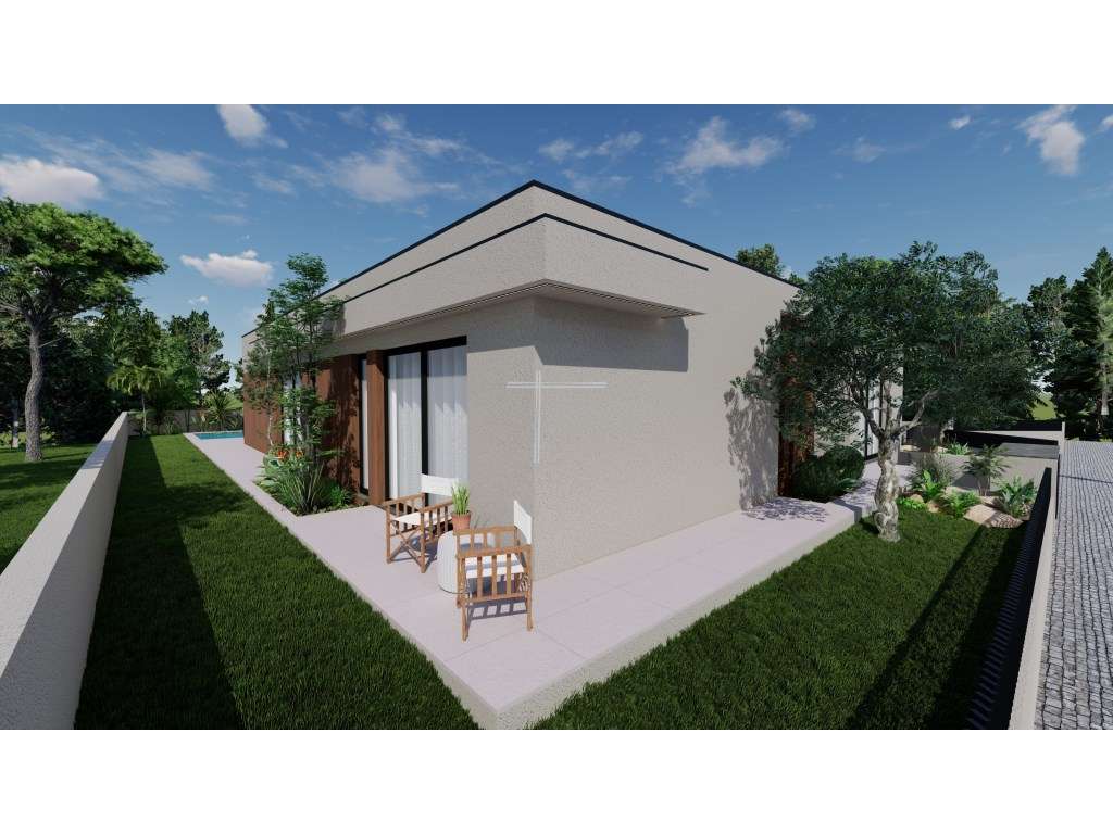 Moradia isolada T4, arquitetura contemporânea com garagem e piscina...-5