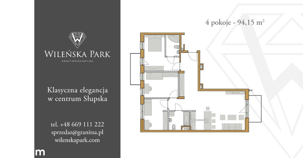 Wileńska Park| D6 | 2 balkony 4 pokoje