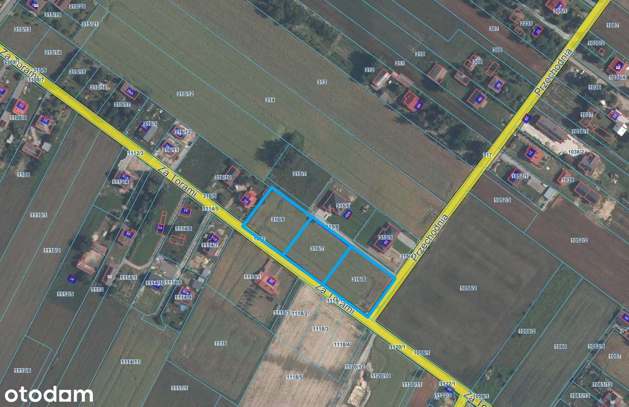 Działka budowlana 1600m2 Niedrzwica Duża, ul. Za Torami / Przechodnia-6