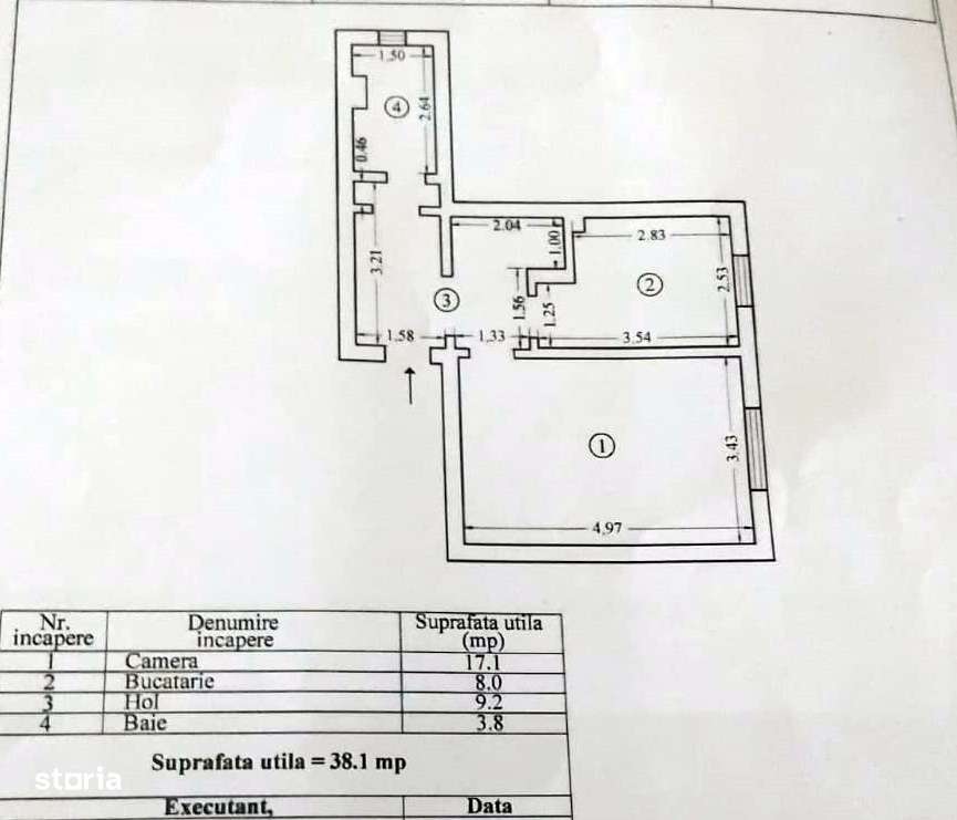 Garsoniera decomandata 38 mp - zona Inel II - 75.000 euro (Cod E5)-7