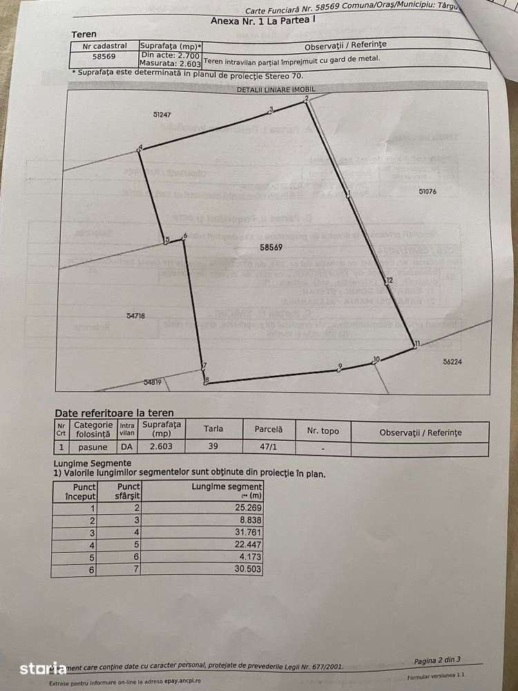 Teren intravilan, 26 ari, zona Baile Oglinzi, comision 0, negociabil - Imagine principală: 3/4