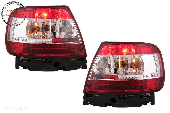 Stopuri LED Audi A4 B5 8D (1994-2000) Limousine Rosu Clar- livrare gratuita - 9