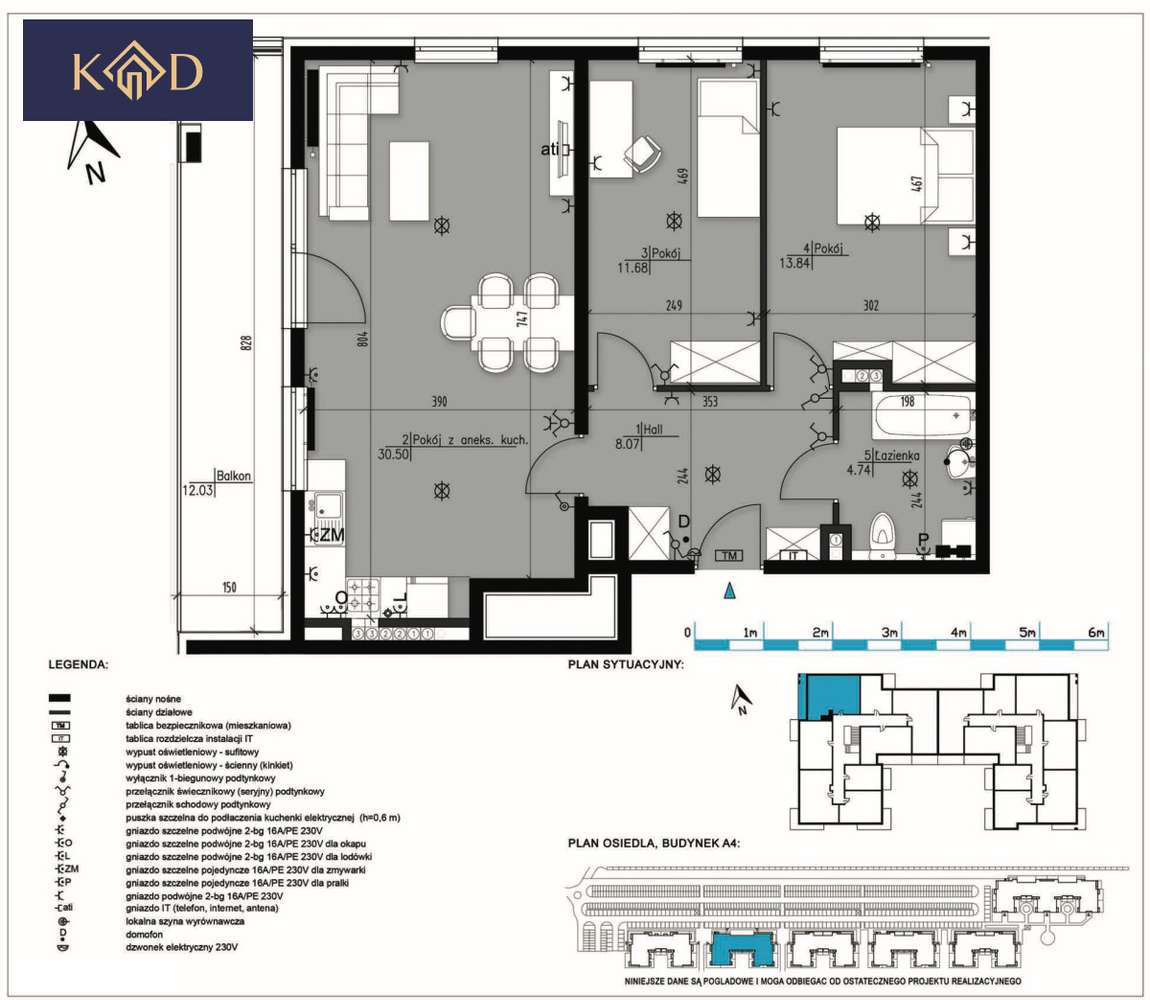 Na sprzedaż - 3 pokoje, Zalasewo ul. Wesoła-13
