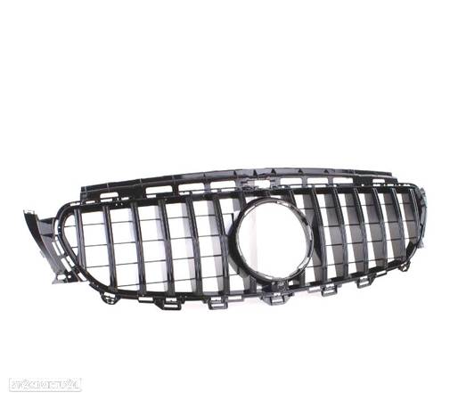 GRELHA FRONTAL PARA MERCEDES E W213 16-18 LOOK GT PRETO BRILHO - 3