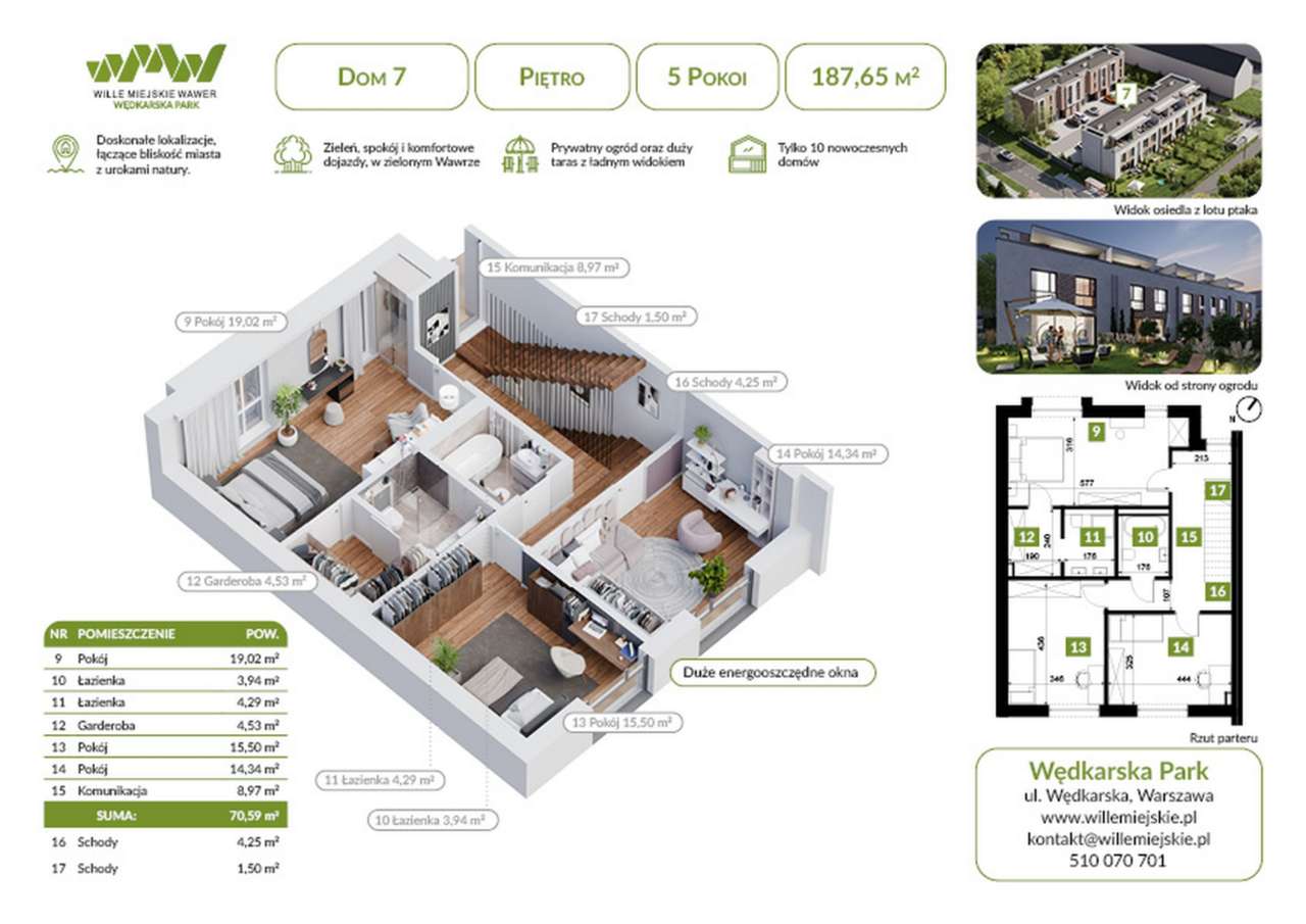 5-pokojowy dom 187m2 + ogródek Bez Pośredników - Pełny obrazek: 2/7