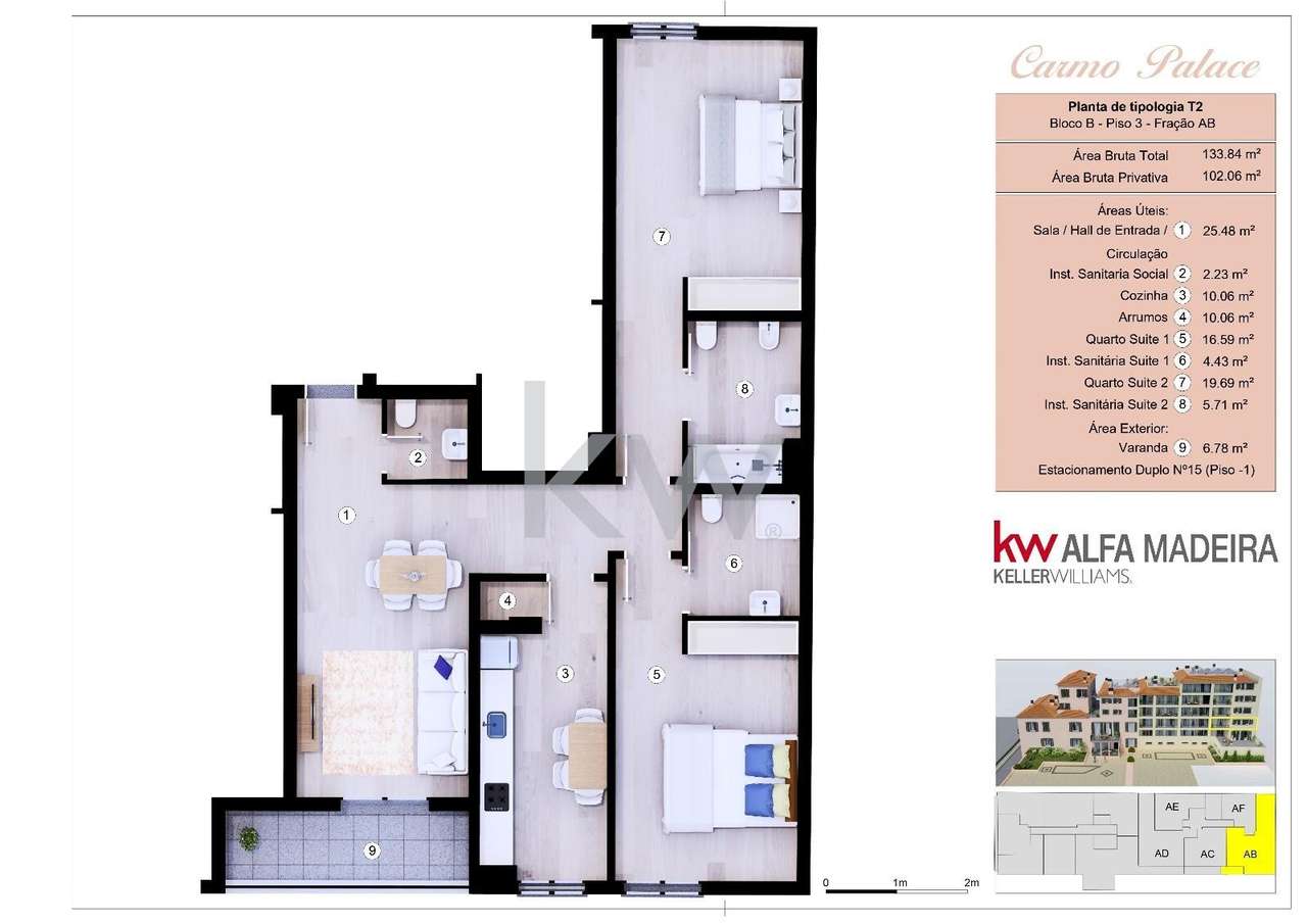 Apartamento T2 | Funchal | Madeira Island - Grande imagem: 2/39