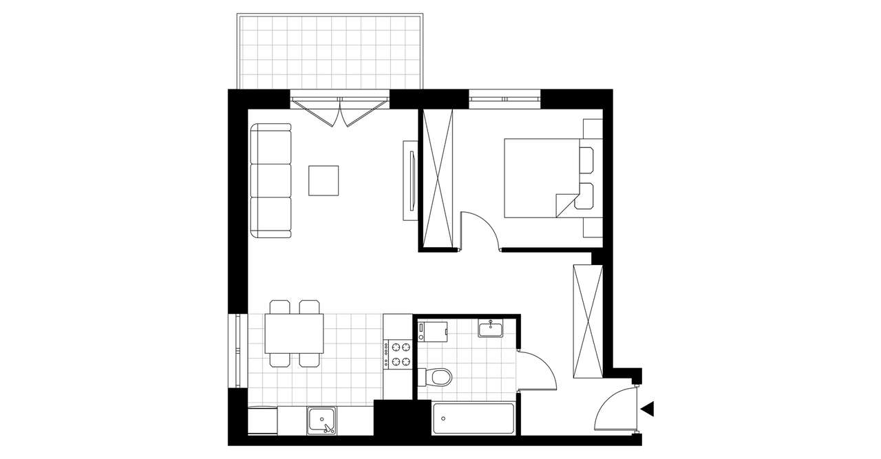 Nowy Wyszogród | mieszkanie 2-pok. | C1_A24 - Pełny obrazek: 4/7