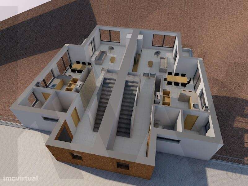 Terreno para construção 2 moradias geminadas | Projecto arquitetura ap - Grande imagem: 2/22