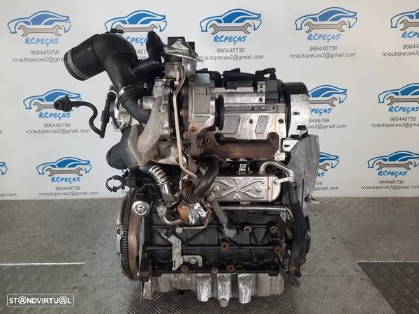 MOTOR COMPLETO 1.6 TDI 16V 90CV CAY CAYB AUDI A1 SEAT IBIZA LEON SKODA FABIA ROOMSTER VW VOLKSWAGEN POLO GOLF MOTOR ARRANQUE ALTERNADOR BIMASSA COMPRESSOR EMBRAIAGEM BOMBA DIRECAO INJETORES - 7