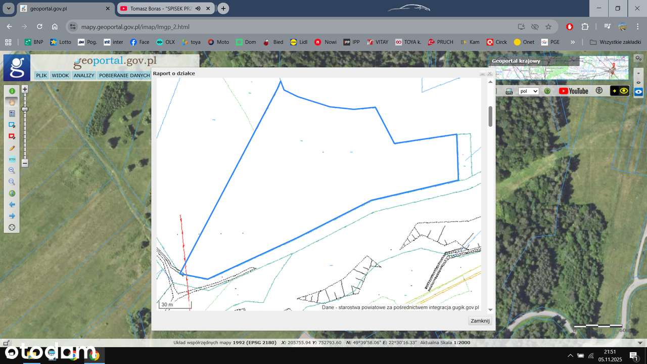 Działka leśna  2,11 ha - Pełny obrazek: 4/11