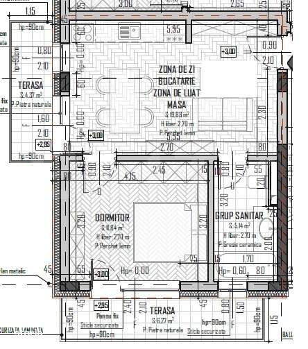 Apartament 2 camere, 38mp, 2 balcoane, orientare sudica, Baciu - Imagine principală: 4/4