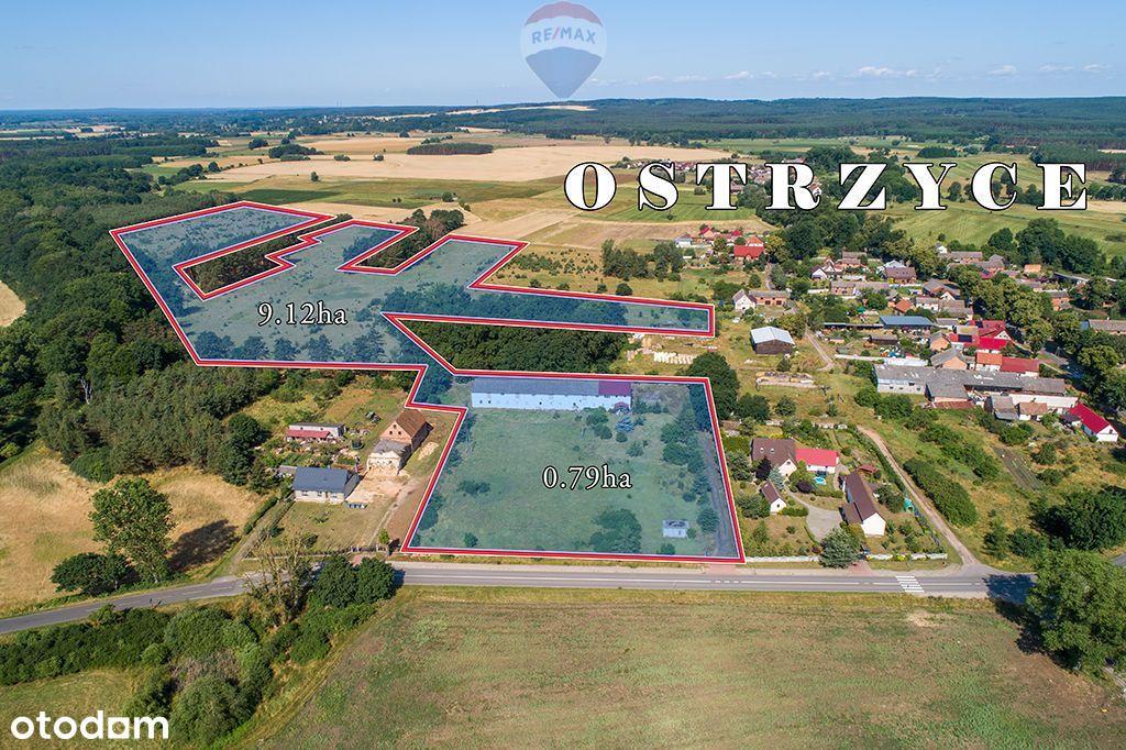 Nieruchomość inwestycyjna 99.100 m² ! - Ostrzyce