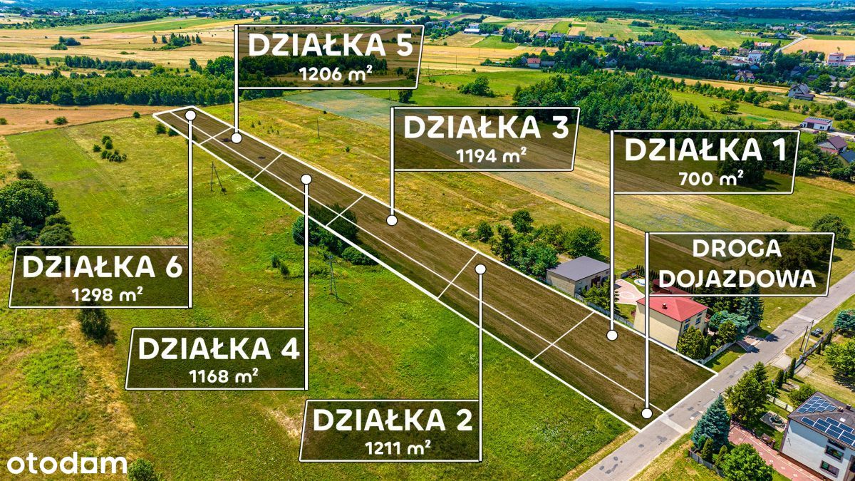 967 m2 dzałka budowlana+230 rolna.