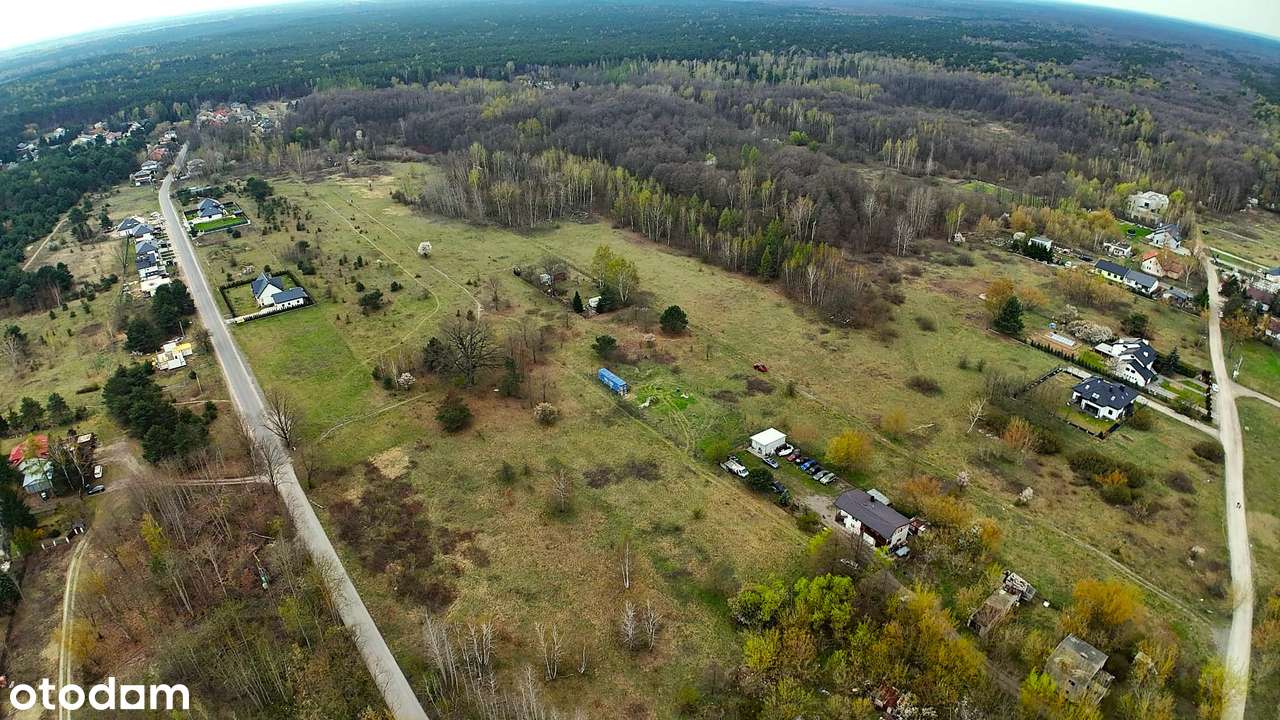 Działka 1300 m² przy Kampinosie | MPZP | 20 min do Warszawy