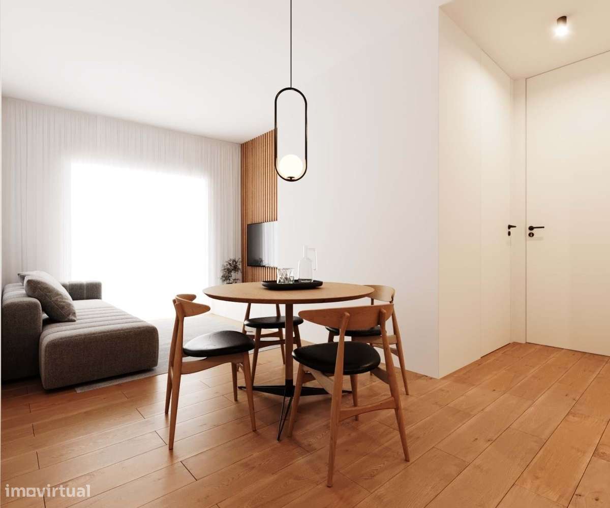 Apartamento T1 com jardim e garagem fechada no Empreendimento Braga... - Grande imagem: 2/6