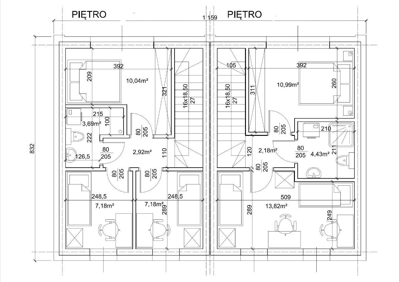 Ostatnie 3 domy w zabudowie bliźniaczej w Wojkowicach ok. 78,5 - Pełny obrazek: 4/6