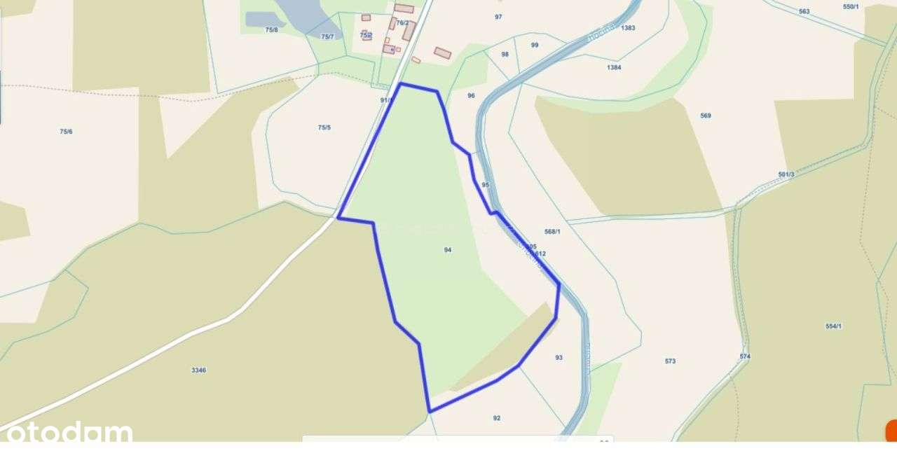 Działka siedliskowa z linią brzegową, przy lesie-16