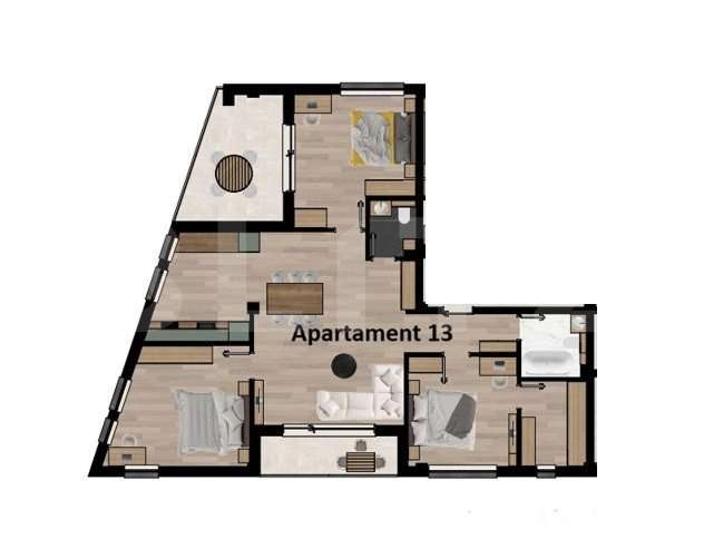 Apartament 4 camere, zona pod IRA - Imagine principală: 4/6