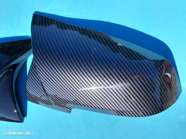 Capa espelho retrovisor Bmw F20 F21 F22 F23 F30 F31 F32 F36 E84 F87 X1 I3 (preto ou carbono) Novo - 9