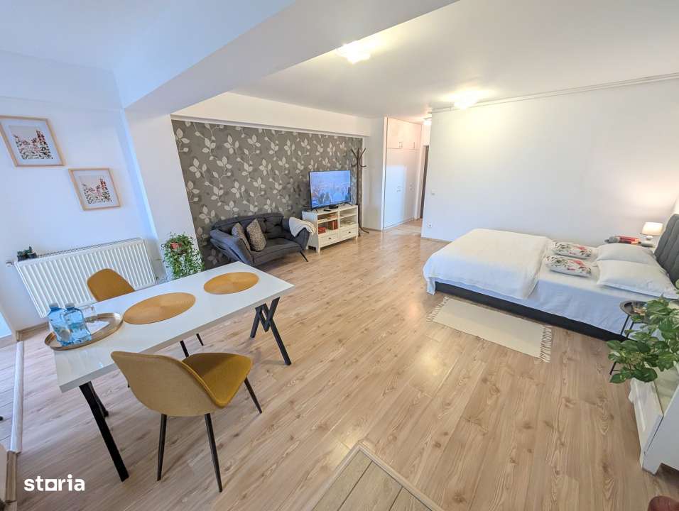 Studio 43mp | 0 comision | Otopeni Airport Residence | Piscina | ideal - Imagine principală: 4/19