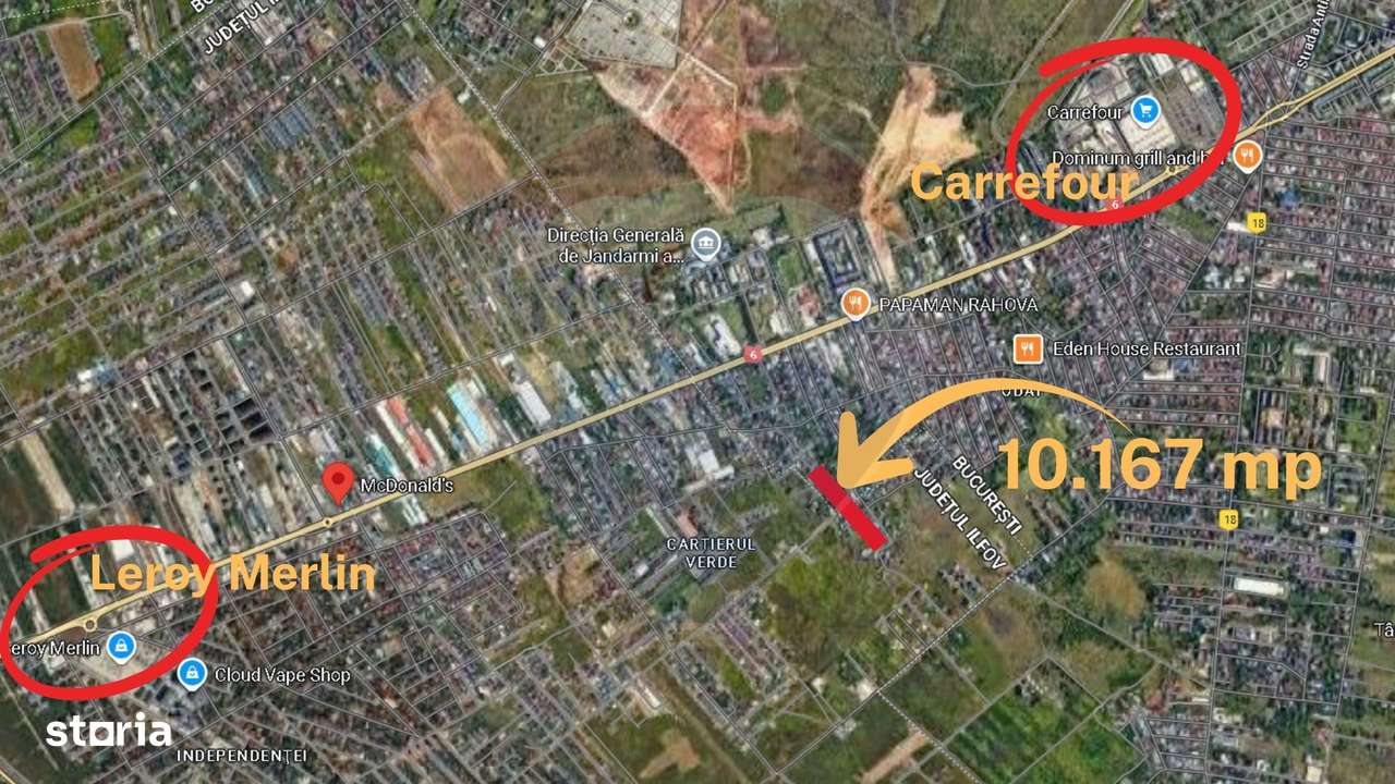 Teren 10.167mp zona Sos. Alexandriei intre Carrefour si Leroy Merlin-1