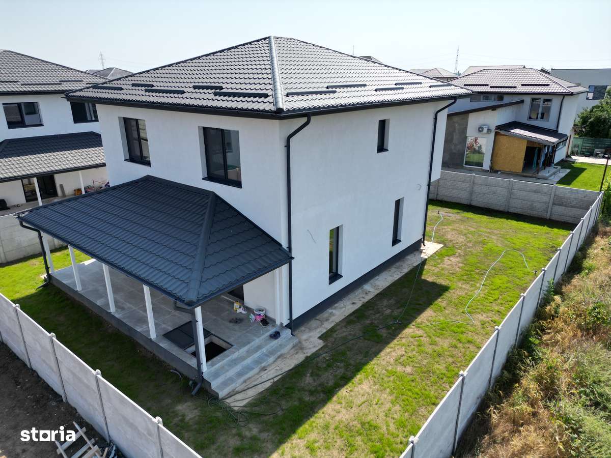 Casă modernă nouă, P+1 de vânzare - Comuna Berceni – 5 camere 400 mp - Imagine principală: 2/17