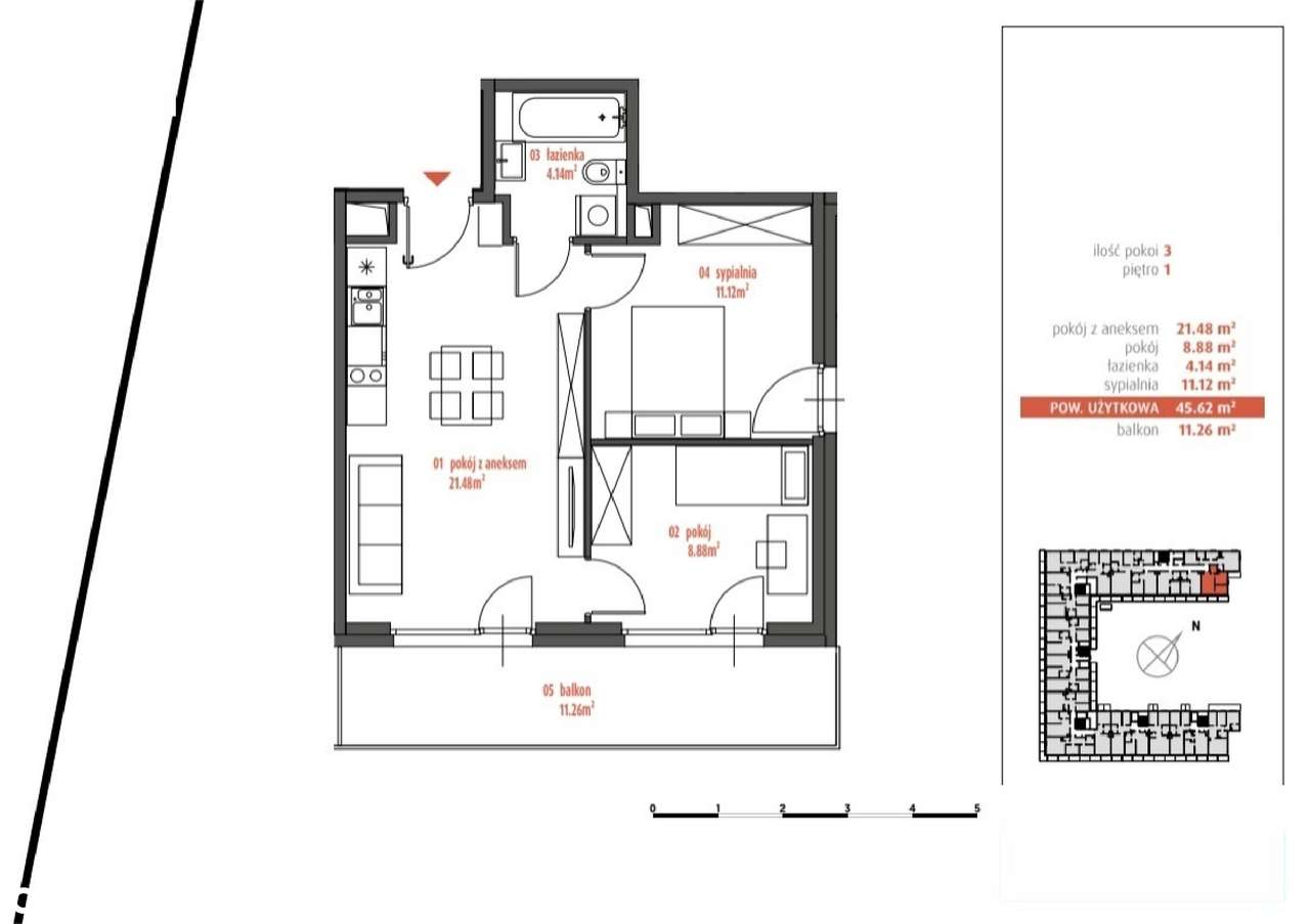 Nowe 3 pokoje 45.62m2 Praga-Żupnicza 0% Prowizji - Pełny obrazek: 4/4