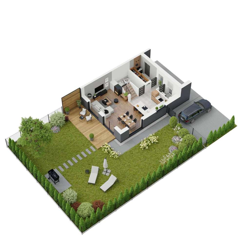 Nowy dom bliźniak Bielany Wrocławskie/Krzyżowice - 15 min od Wrocław ! - Pełny obrazek: 4/20