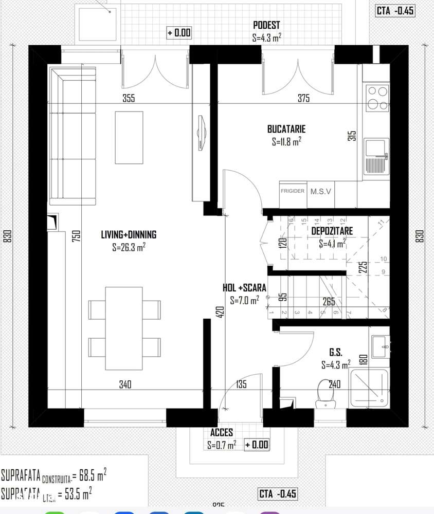 Vila 4 camere si mansarda STR GHIDICENI,incalzire pardoseala,tva inclu-4