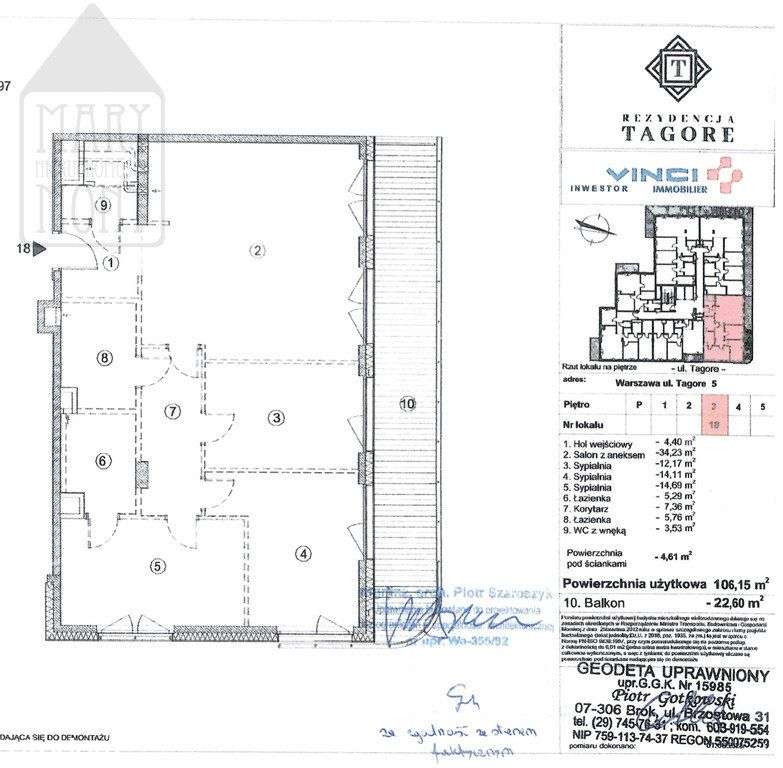 St.Mokotów, 4 pokoje + taras, Rezydencja Tagore-8